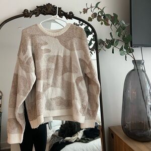 Lucky Brand Camo Sweater, Size L